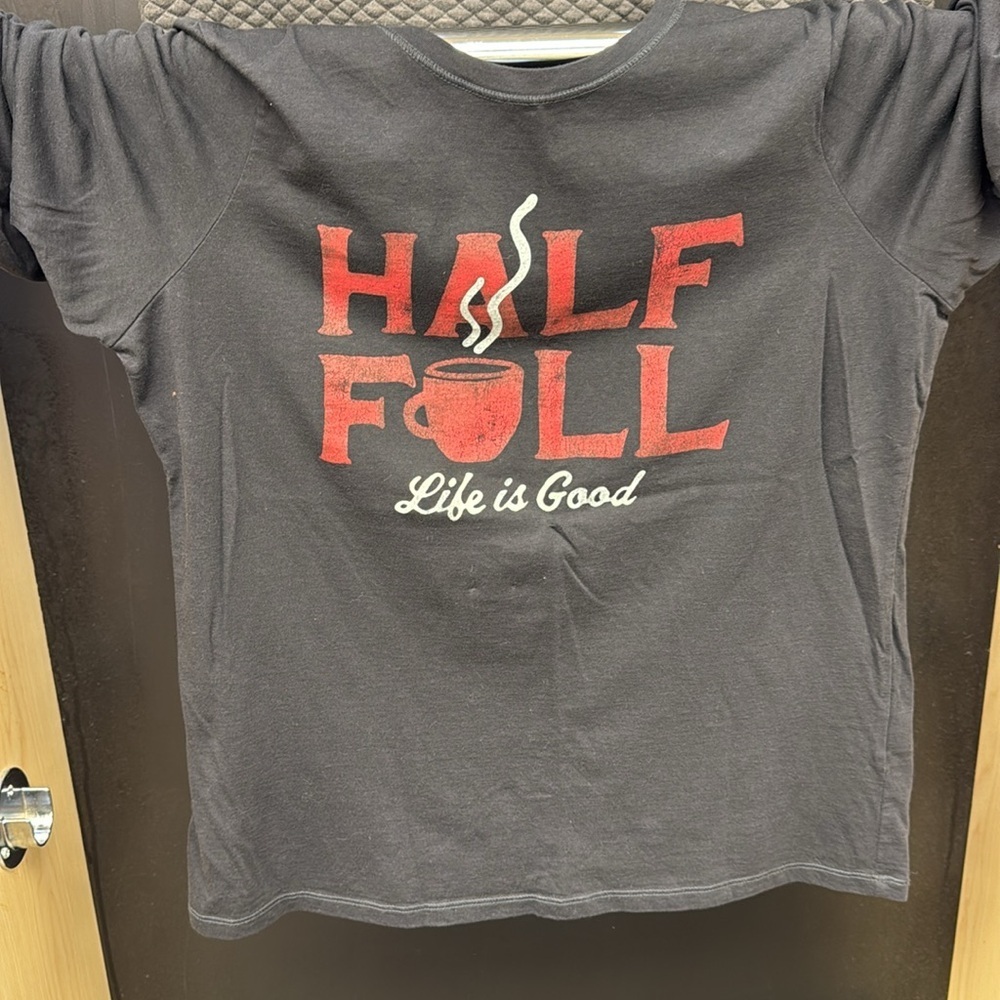 Life Is Good Women’s Classic fit “Half Full” tee